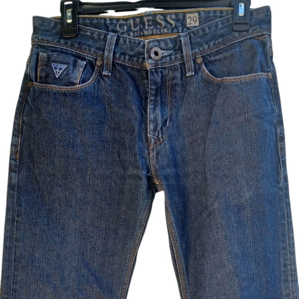 8122....Guess Jeans Straight Leg Size 29X32,  8"Rise - Picture 2 of 5